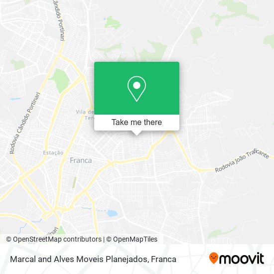 Mapa Marcal and Alves Moveis Planejados