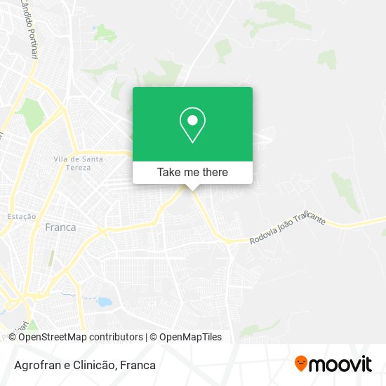 Agrofran e Clinicão map