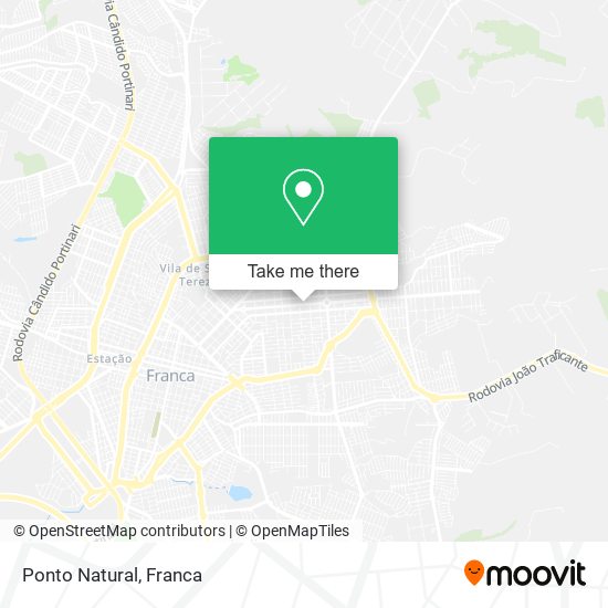 Ponto Natural map