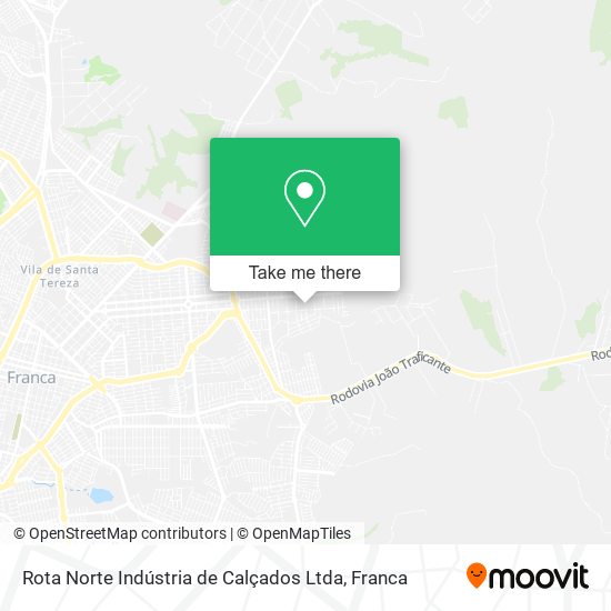 Rota Norte Indústria de Calçados Ltda map