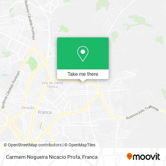 Carmem Nogueira Nicacio Profa map