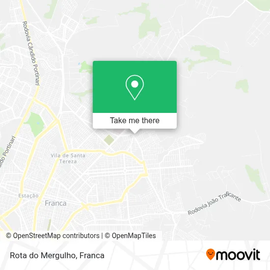 Rota do Mergulho map