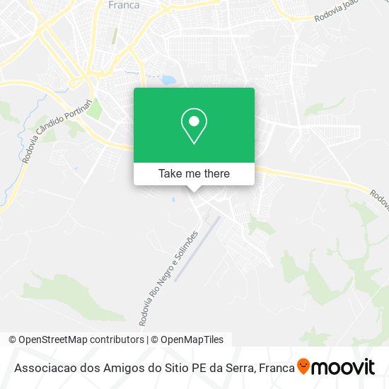 Associacao dos Amigos do Sitio PE da Serra map