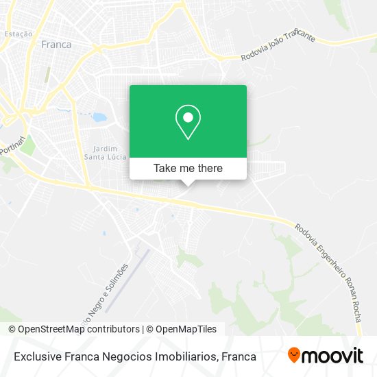 Exclusive Franca Negocios Imobiliarios map