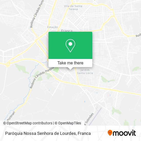 Mapa Paróquia Nossa Senhora de Lourdes