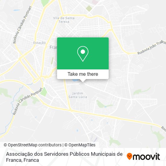 Mapa Associação dos Servidores Públicos Municipais de Franca