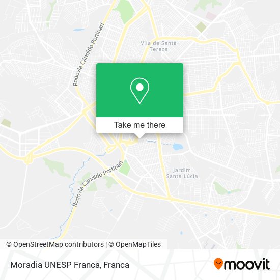 Moradia UNESP Franca map