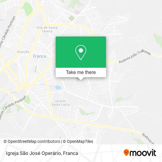 Igreja São José Operário map