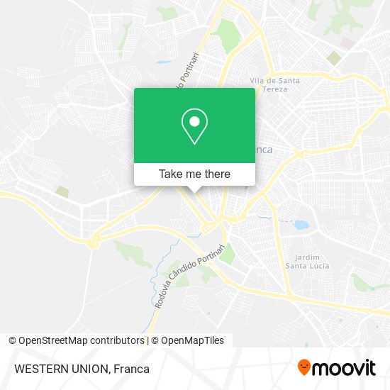 WESTERN UNION map