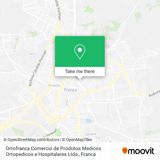 Mapa Ortofranca Comercio de Produtos Medicos Ortopedicos e Hospitalares Ltda.