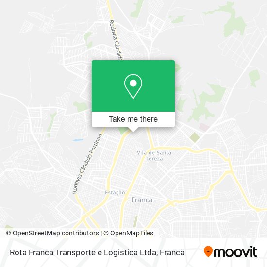 Rota Franca Transporte e Logistica Ltda map