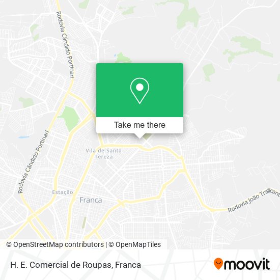 H. E. Comercial de Roupas map