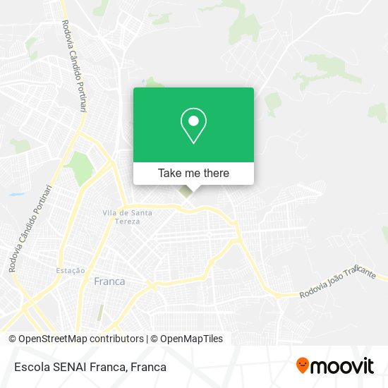 Mapa Escola SENAI Franca