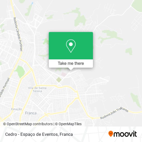 Mapa Cedro - Espaço de Eventos