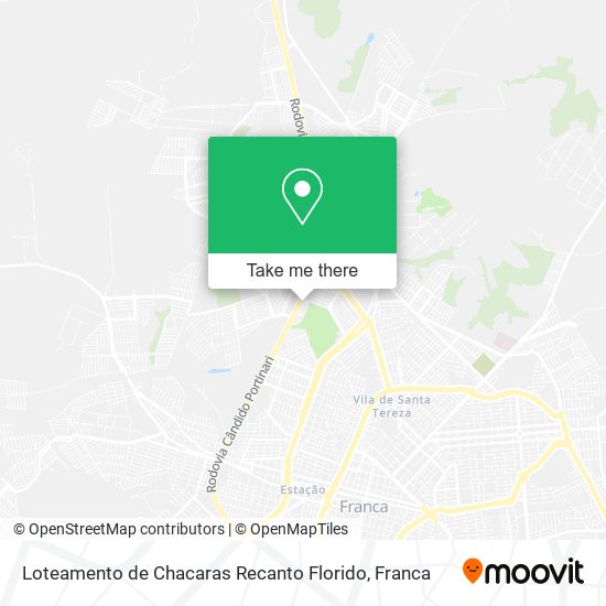 Loteamento de Chacaras Recanto Florido map