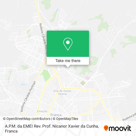 A.P.M. da EMEI Rev. Prof. Nicanor Xavier da Cunha map