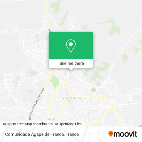 Comunidade Ágape de Franca map
