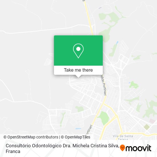 Mapa Consultório Odontológico Dra. Michela Cristina Silva