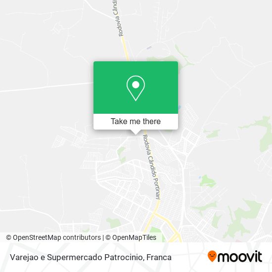 Varejao e Supermercado Patrocinio map