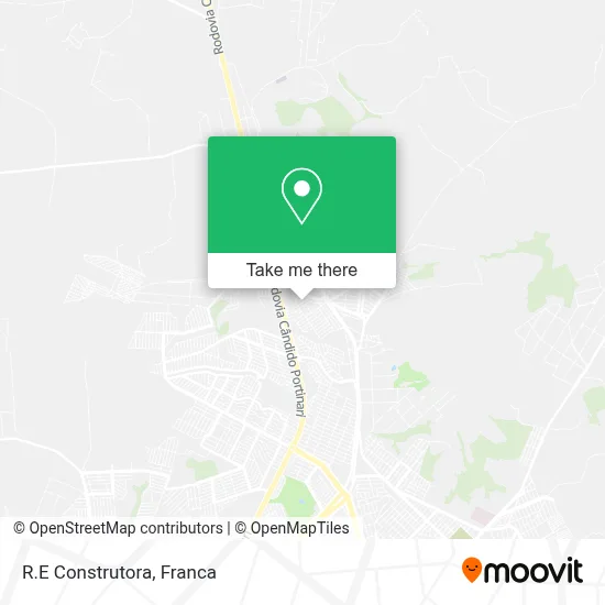 R.E Construtora map