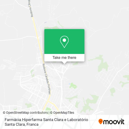Mapa Farmácia Hiperfarma Santa Clara e Laboratório Santa Clara