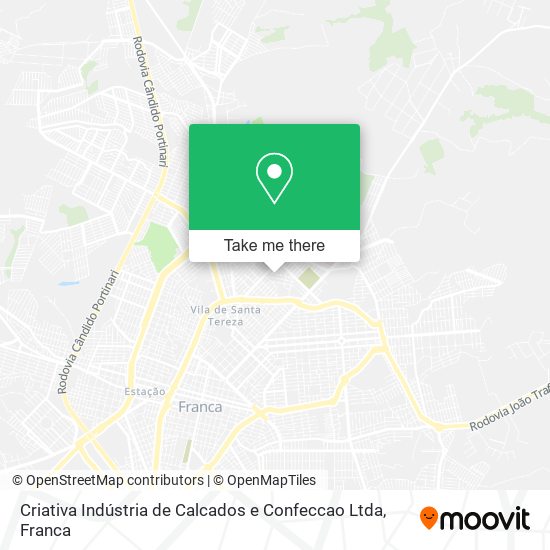 Criativa Indústria de Calcados e Confeccao Ltda map