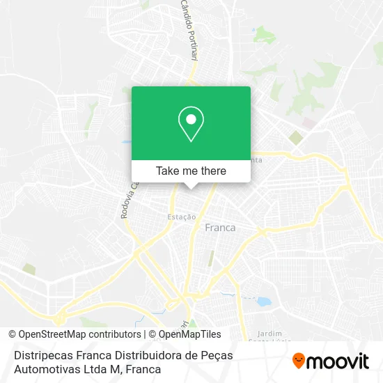 Distripecas Franca Distribuidora de Peças Automotivas Ltda M map