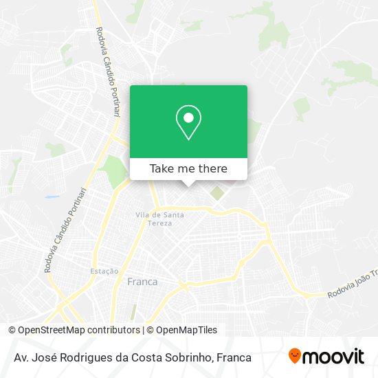 Av. José Rodrigues da Costa Sobrinho map