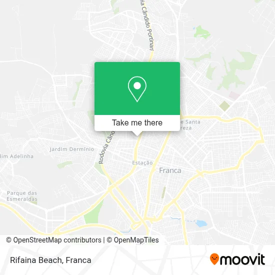 Rifaina Beach map