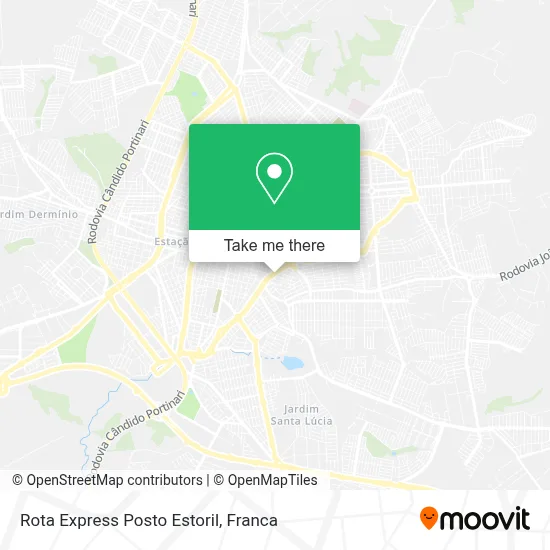 Rota Express Posto Estoril map