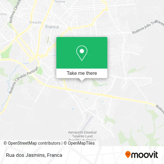 Rua dos Jasmins map
