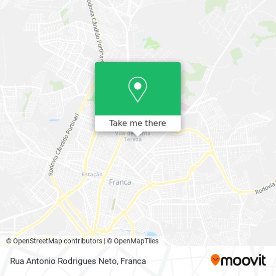 Rua Antonio Rodrigues Neto map