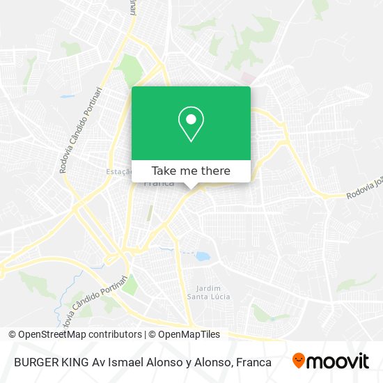 BURGER KING Av Ismael Alonso y Alonso map