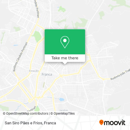 San Siro Pães e Frios map