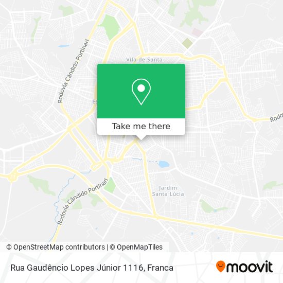 Rua Gaudêncio Lopes Júnior 1116 map