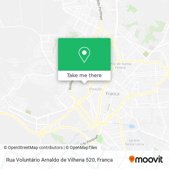 Rua Voluntário Arnaldo de Vilhena 520 map