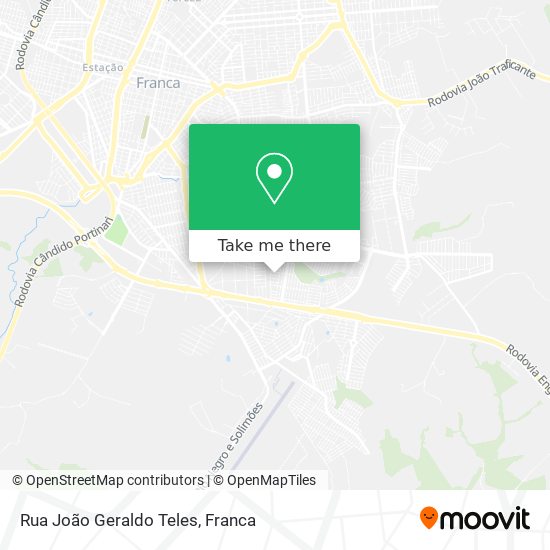 Mapa Rua João Geraldo Teles