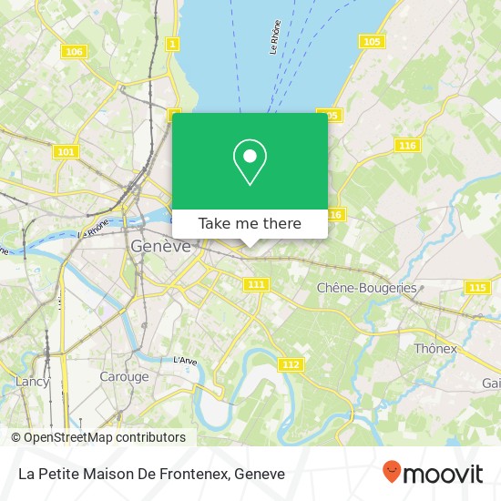 La Petite Maison De Frontenex map