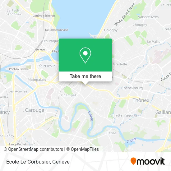 École Le-Corbusier map