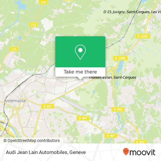 Audi Jean Lain Automobiles Karte