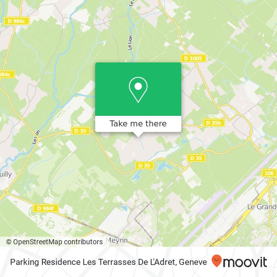 Parking Residence Les Terrasses De L'Adret map
