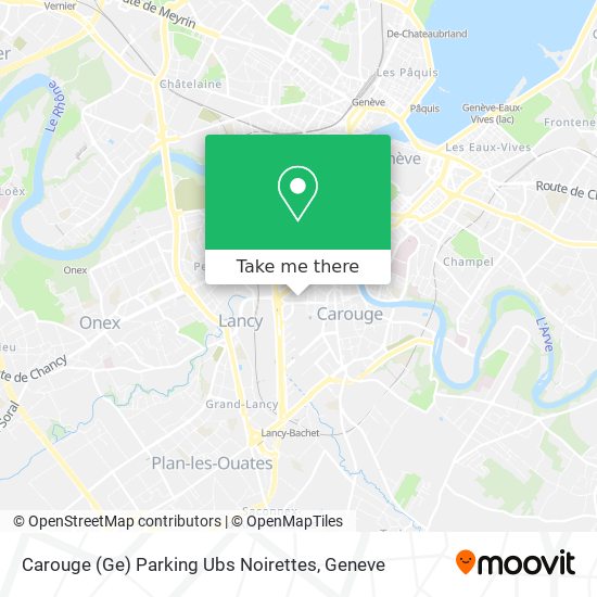 Carouge (Ge) Parking Ubs Noirettes map