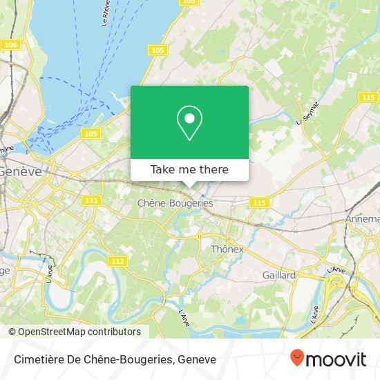 Cimetière De Chêne-Bougeries map