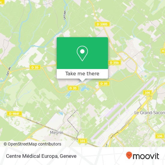 Centre Médical Europa Karte