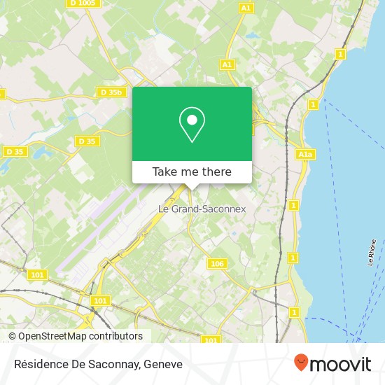 Résidence De Saconnay map