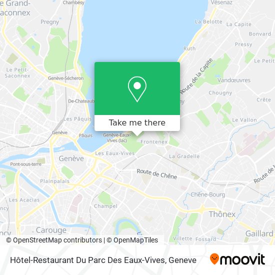 Hôtel-Restaurant Du Parc Des Eaux-Vives Karte