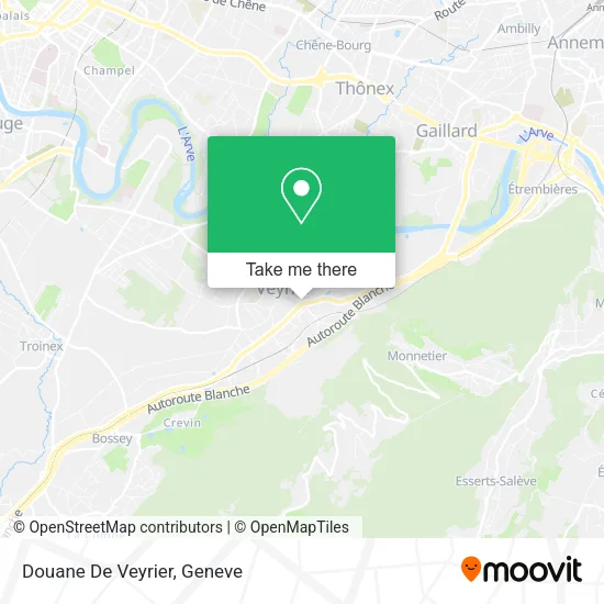 Douane De Veyrier map