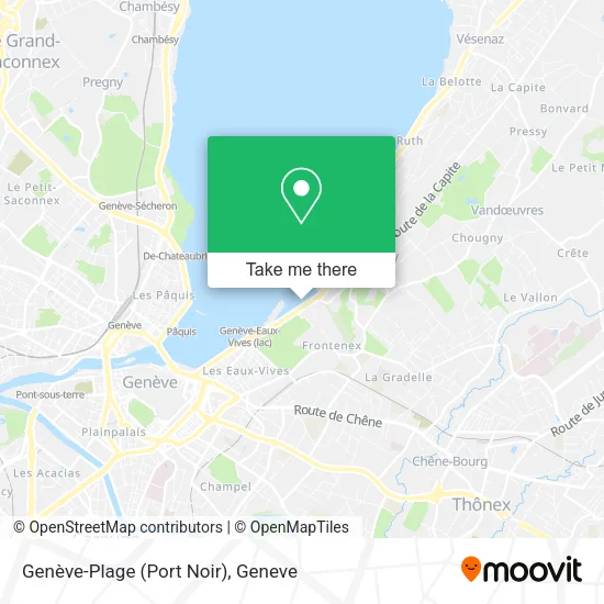 Genève-Plage (Port Noir) map