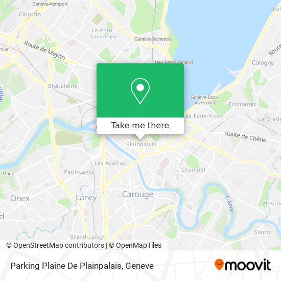 Parking Plaine De Plainpalais Karte