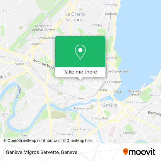 Genève Migros Servette map